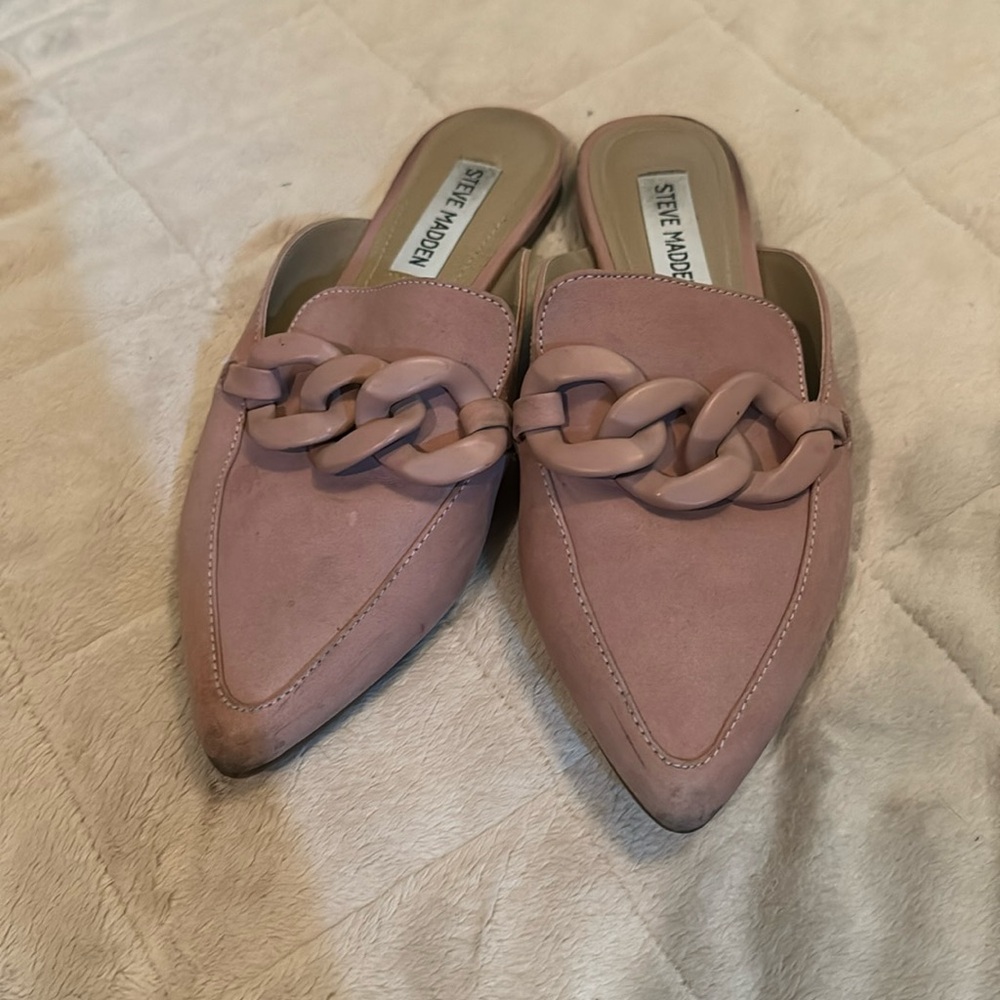 Steve Madden pink mules